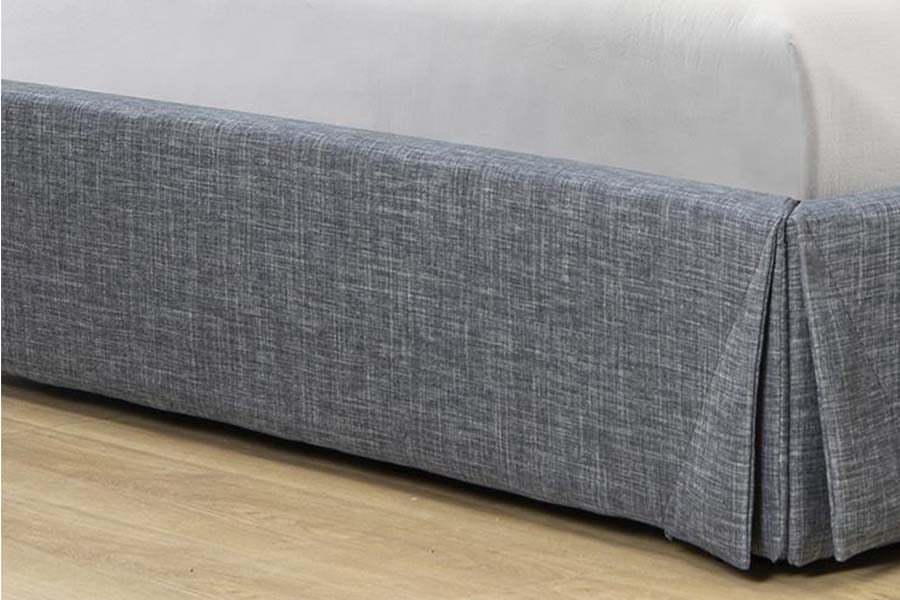 1530 Gestoffeerde bedden met linnen stof Gestoffeerd bedframe met opbergruimte