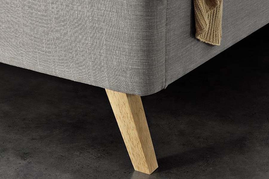 1525 Dubbel formaat houten frame, zacht gestoffeerd bed