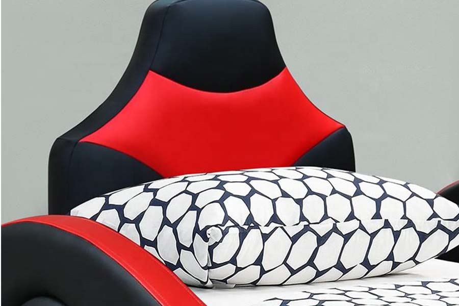 1510 Leren bed Cool Shape autobedden voor kinderen