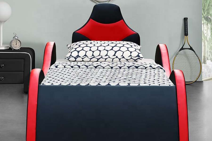 1510 Leren bed Cool Shape autobedden voor kinderen