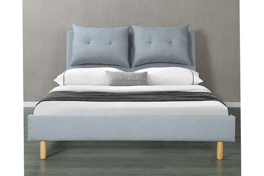 1503 Gestoffeerd bed met kussenframe in MDF-stijl, modern design