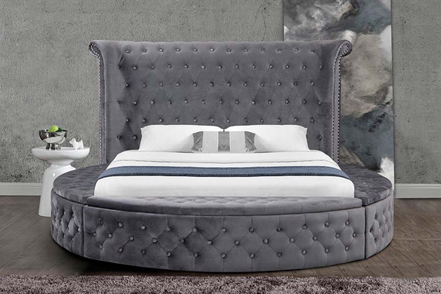 1611 Modern luxe gestoffeerd getuft bed Gestoffeerd bed