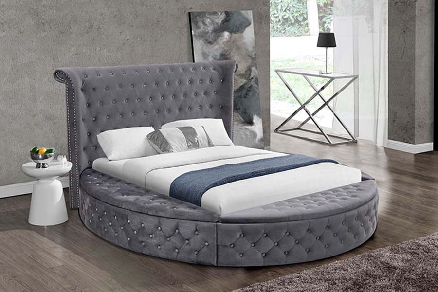 1611 Modern luxe gestoffeerd getuft bed Gestoffeerd bed