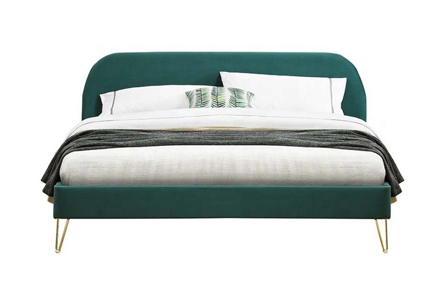 1475 Hoogwaardig kingsize bedframe, gestoffeerd bed