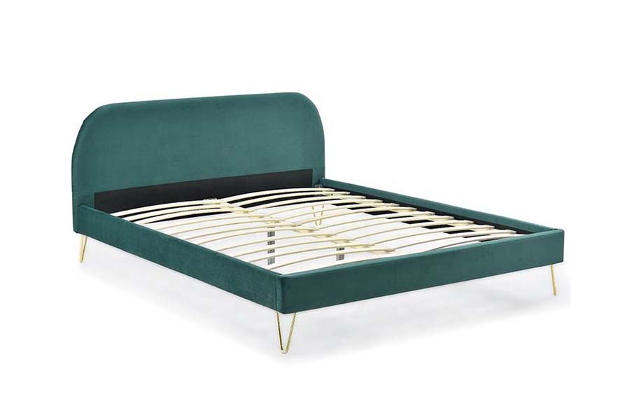 1475 Hoogwaardig kingsize bedframe, gestoffeerd bed