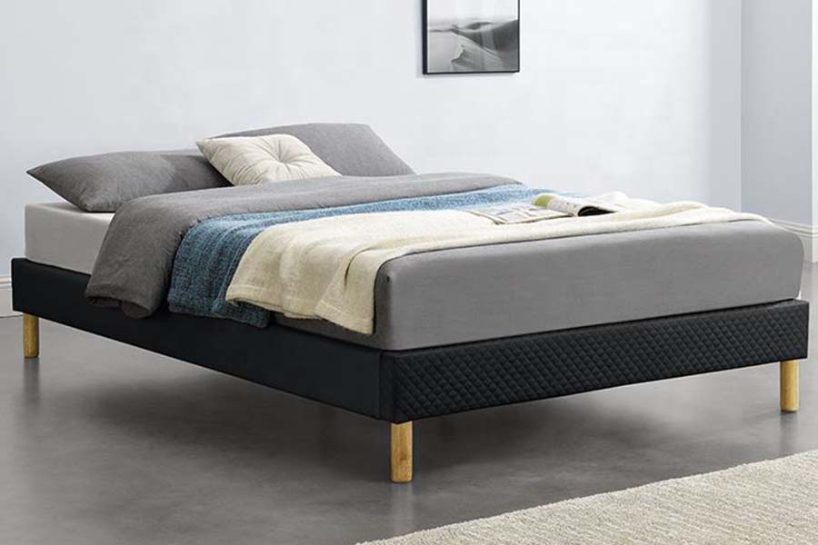 1469 Hoogslaper met PU-stof gestoffeerd bed