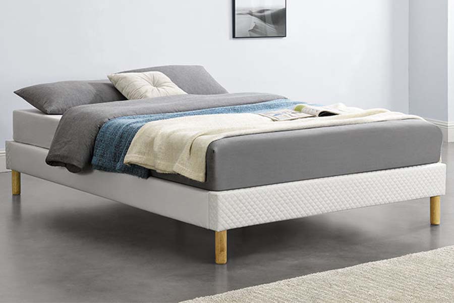 1469 Hoogslaper met PU-stof gestoffeerd bed