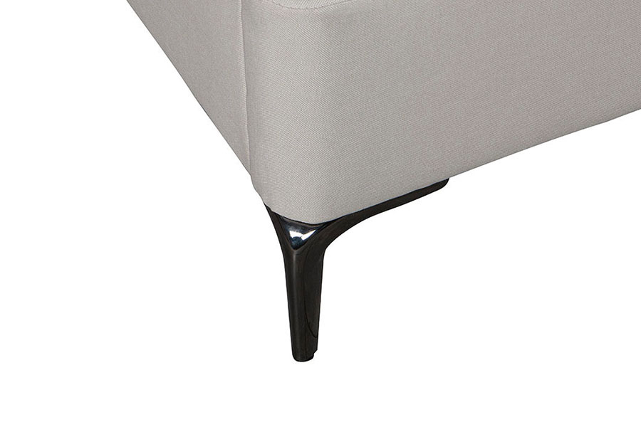 4266 Hoofdeinde met ritssluiting, linnen beige gestoffeerd bed