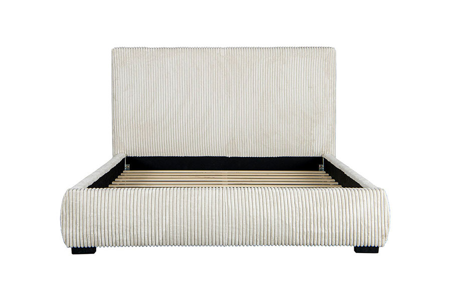4256 Corduroy Beknopt hoofdbord, gestoffeerd bed