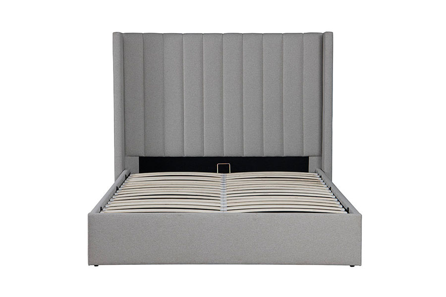 4242 Linnen stof, opklapbaar, gestoffeerd bedframe