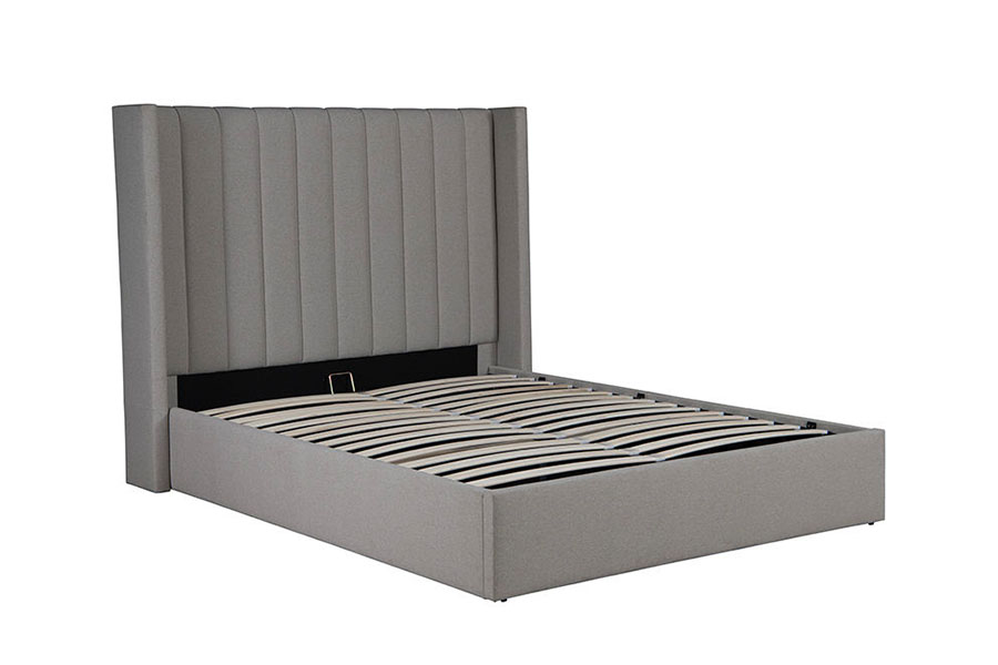 4242 Linnen stof, opklapbaar, gestoffeerd bedframe