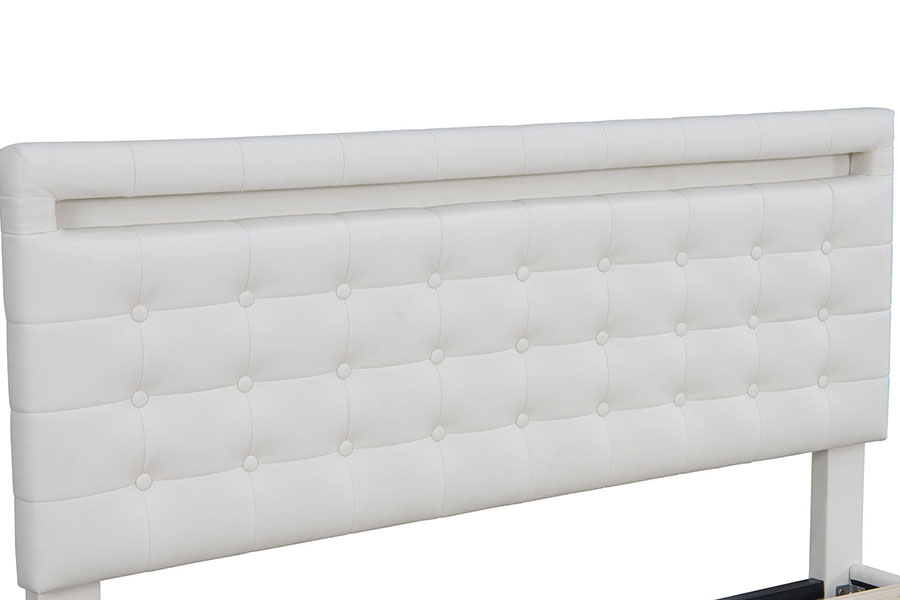 4209 Kingsize verstelbaar gestoffeerd LED-bedframe