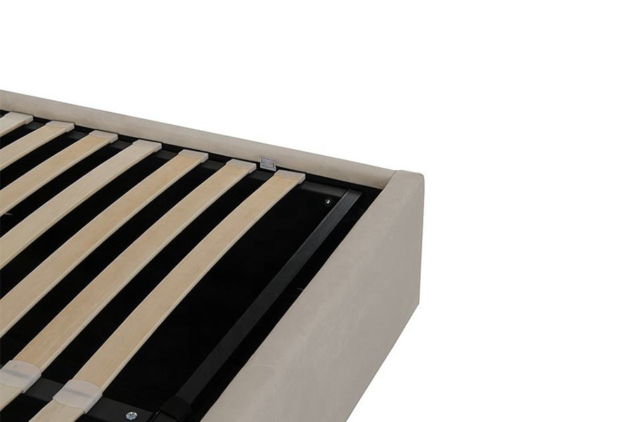 4088 Licht luxe fluwelen poef bedframe met opbergruimte