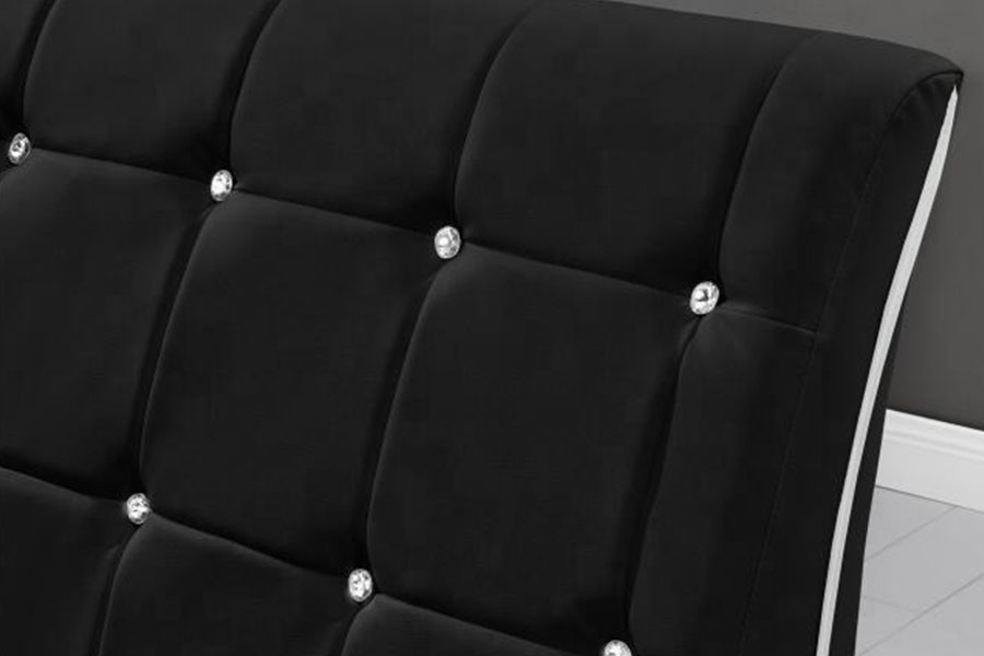 1144-1 Getuft kunstleer Luxe LED-gestoffeerd bedframe