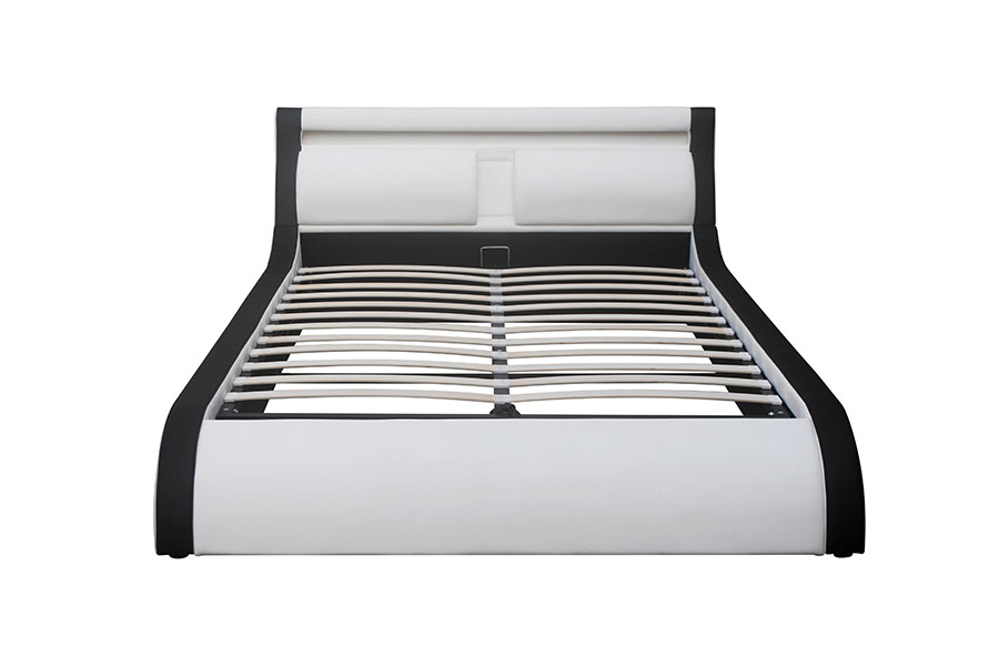 1175-1G Kussen Zacht LED Gasveer Poef PU-leer bed