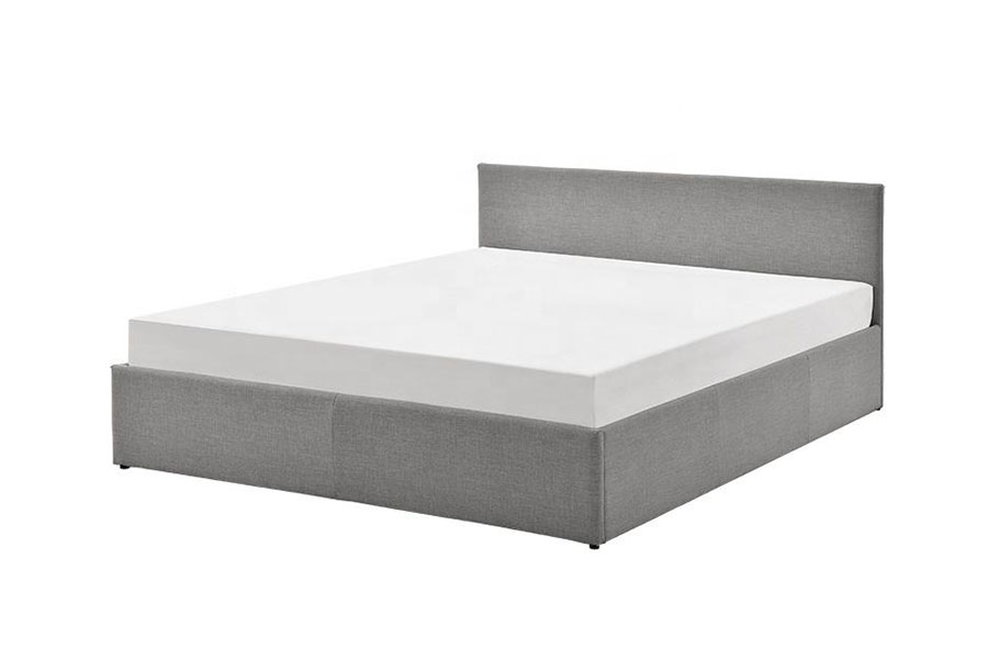 1166G King Ottoman gaslift PU fluwelen bedframe met opbergruimte