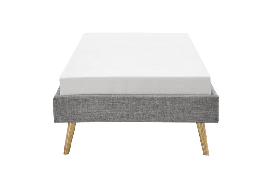 1159C Scandinavisch multiplex paneel linnen houten voetenbed