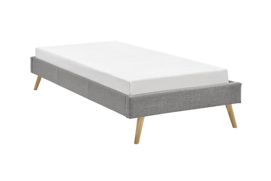 1159C Scandinavisch multiplex paneel linnen houten voetenbed