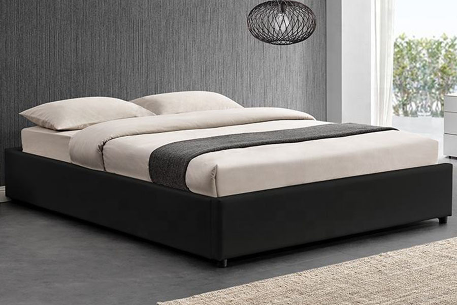 1155G modern kunstleer hotel gaslift bedframe met opbergruimte