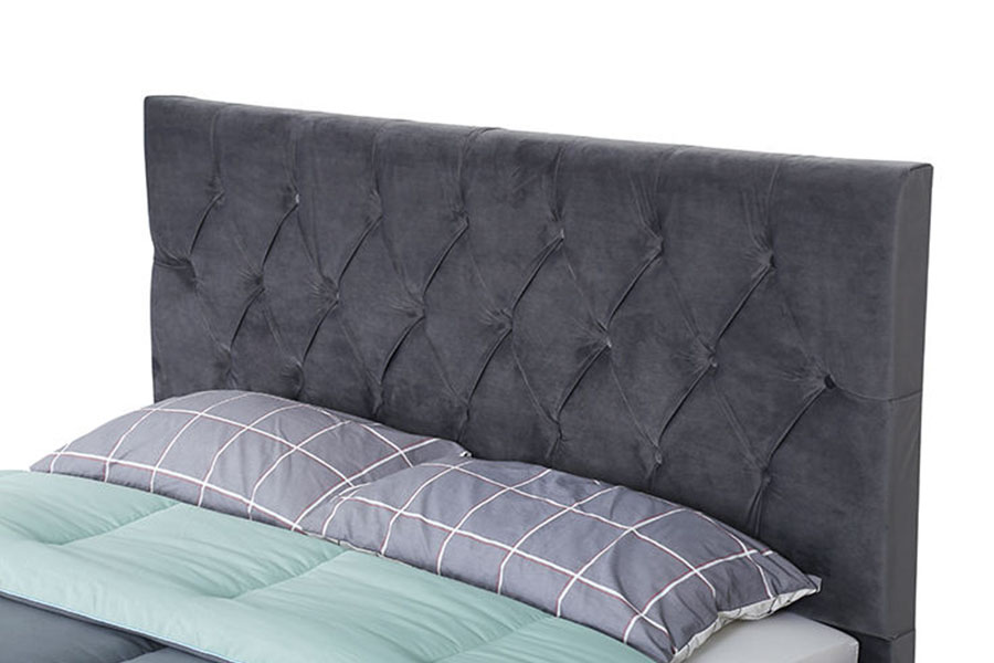 1406D Velvet King bedframe met houten lade en opbergruimte