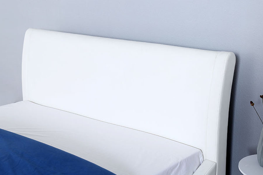 1280G zacht hoofdbord kunstleer met gaslift slaapkamerbedframe met opbergruimte