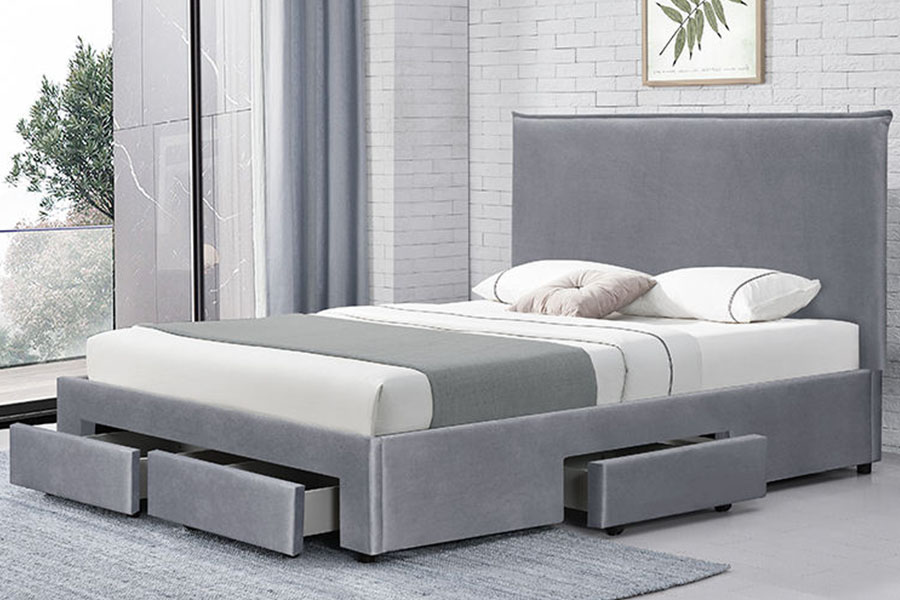 1243D PU-lederen ladekast zonder veer met opbergruimte voor een queensize bed
