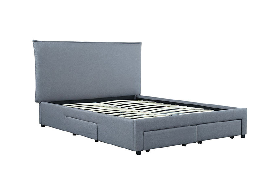 1243D PU-lederen ladekast zonder veer met opbergruimte voor een queensize bed
